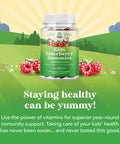 Kids Elderberry Gummies With Zinc And Vitamin C - Delicious Sambucus Black Elderberry Gummies For Kids Immune Support - Daily Kids Immunity Support Gummies Vegan Non-Gmo Gluten And Gelatin Free