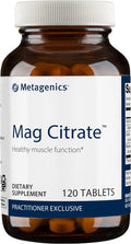 Metagenics Mag Citrate - 300 mg Magnesium & 60 mg Calcium (as Citrates) - Muscle & Bone Health Support - Gluten- & Vegetarian - 120 Count