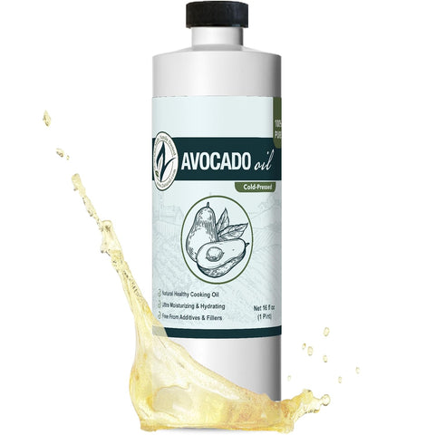 Zatural 100% Avocado Oil Pure Natural without Additives, Clean, Cold Pressed, Non-GMO, Vegan: For Cooking, Frying, Baking and for Sauces, Dressings, Marinades, Salads (32 Ounce)