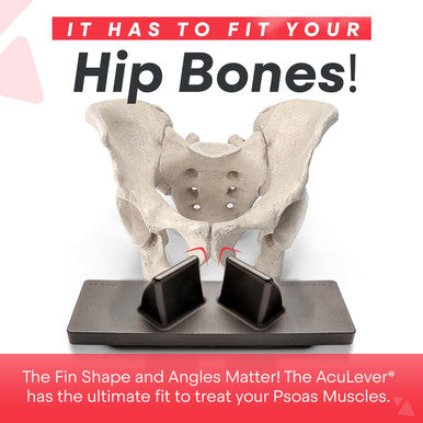 Psoas Muscle Release Tool - Deep Tissue Massager, Stretcher And Acupressure Reflexology For Back Pain, Scar Tissue Adhesion, Trigger Point Piriformis Syndrome & Sciatica Relief