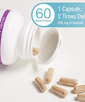 StressRelax Ashwagandha Sensoril by Natural Factors 60 vegetarian capsules 60 servings