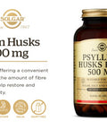 Solgar - Psyllium Husks Fiber 500 Mg 200 Vegetable Capsules