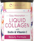 Carlyle Liquid Collagen 16 fl oz | with Biotin and Amino Acid Protein | Natural Berry Flavor | Non-GMO Gluten