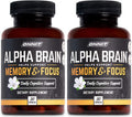 ONNIT Alpha Brain 60ct Over 1 Million Bottles Sold Premium Nootropic Brain Supplement Focus Concentration Memory Alpha GPC L Theanine Bacopa Monnieri