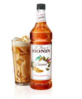 Monin - Honey Syrup, Smooth Sweet Honey Flavor, Great for Teas, Lemonades, Cocktails, & Coffee, Gluten-Free, Non-GMO (1 Liter)