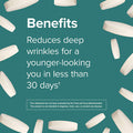 Webber Naturals Collagen30 with Hyaluronic Acid Bioactive Collagen Peptides 180 Tablets Helps Reduce Joint Pain Eye Wrinkles and Fine Facial Line Non GMO