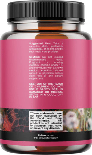 Herbal PMS Support Supplement for Women - Feminine Balance Complex with PMS Vitamins for Women for Fatigue Water Retention Hot Flashes Mood Support Period Cramps and Bloating Relief for Womens Health
