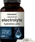 Advanced Electrolyte Pills, 240 Capsules Salt Pills With Electrolytes For Fasting Hydrating Made With Himalayan Pink Salt, Sodium, Potassium, Magnesium & More - Keto, Unflavored, No Sugar, Non-Gmo