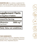 Solgar L-Glutamine 1000 Mg - 60 Tablets Pack Of 3 - Non-Gmo Vegan Gluten Free Kosher - 90 Total Servings