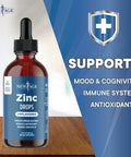 Liquid Zinc Drops For Adults & Kids By Age, Zinc Sulfate For Immune Support, Vegan, Non-Gmo & Gluten Free, 60 Day Supply, 2-Pack