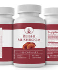 PURE ORIGINAL INGREDIENTS Reishi Mushroom, (100 Capsules) Always Pure, No Additives Or Fillers, Lab Verified