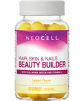 Neocell Hair Skin And Nails Beauty Builder With Collagen Biotin And Vitamin C Includes Antioxidants Gummy Lemon 60 Count 1 Bottle