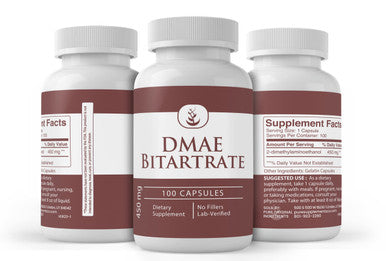 PURE ORIGINAL INGREDIENTS Dmae Bitartrate, (100 Capsules) Always Pure, No Additives Or Fillers, Lab Verified