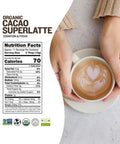 Sunfood Superfoods Cacao Superlatte Powder Drink Mix With Lion'S Mane For Cognition And Focus Mushroom Coffee Creamer With Cacao & Greens Powder Organic Non-Gmo Vegan Gluten 6 Oz Bag