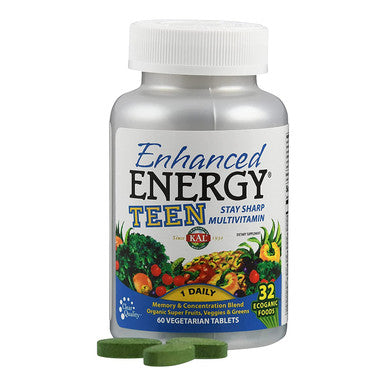 Kal Enhanced Energy For Teens Tablets, 60 Count