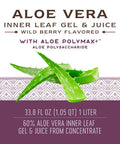 Nature'S Way Premium Aloe Vera Inner Leaf Gel & Juice 99% Purified, Wild Berry Flavored, 33.8 Fl Oz. 2-Pack(Packaging May Vary)