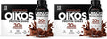 Oikos Protein Shake, Salted Caramel, 30g High Protein Drinks, Shelf Stable, Ready to Drink, 5g Prebiotic Fiber, 12 fl oz Bottle, 12 Count