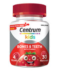 Centrum Multivitamins For Kids Bones & Teeth Vitamins With 5 Essential Nutrients Including Vitamin D Mixed Berry Natural Fruit Flavour 30 Multigummies (Packaging May Vary)