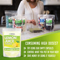 Xprs Nutra Lemon Juice Powder - Lemon Powder Immunity Boost Rich in Vitamin C - Lemon Concentrate for Smoothies Beverages and More - Vegetarian and Vegan Friendly (16 oz)