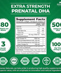 Zazzee Extra Strength Prenatal Dha Vitamins, 3-Month Supply, 500 Mg Dha, 1000 Mg Omega 3 S, 1000 Iu Vitamin D3, Burp Free, No Fis