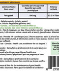 FenFiber - Fenugreek Seed Fiber Supplement, Made and Grown in Canada, 120 count, Premium Soluble Fiber