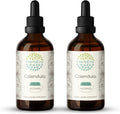Calendula A120(2pcs) Alcohol Herbal Extract Tincture, Concentrated Liquid Drops Natural Calendula (Calendula Officinalis) Dried Flower (2x4 fl oz)