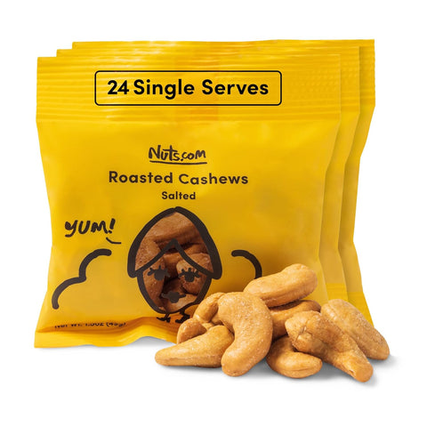 Nuts.com ÃƒÂ¢Ã¢â€šÂ¬Ã¢â‚¬Å“ Roasted Cashews (Lightly Salted) ÃƒÂ¢Ã¢â€šÂ¬Ã¢â‚¬Â Creamy & Savory Flavor, Healthy Snack for Adults & Kids, Good Source of Protein, Fiber, Calcium, Iron & Healthy Fats ÃƒÂ¢Ã¢â€šÂ¬Ã¢â‚¬Å“ Vegan & Gluten-Free ÃƒÂ¢Ã¢â€šÂ¬Ã¢â‚¬Å“ 2 Lb Bag