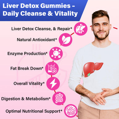 Gayolptian Liver Detox Cleanse & Repair Milk Thistle Liver Detox Herbal 180 Gummies 2000Mg