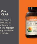 Naturewise Elite Cla 1300 Potency 95% Cla Safflower Oil Supplement