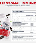 Liposomal Immune Support Supplement For Adults, Complex With L-Lysine 1,500Mg, Vitamins, Minerals & Herbal Extracts, Comprehensive Daily Wellness Blend For Men & Women - 240 Capsules