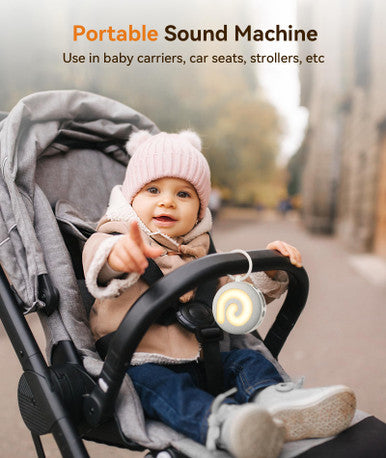 Dreamegg Portable Sound Machine Baby - D11 White Noise Machine For Baby Sleeping With Night Light White Noise Lullaby Nature Sounds Child Lock Usb Rechargeable Sound Machine For Travel Nursery