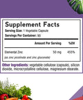 Doctor S Recipes Zinc Capsules 50 Mg From Highly Absorbable Zinc Picolinate & Gluconate, Supports Natural Immune Defense, Dna & Protein Formation, Cell Growth, Non-Gmo No Dairy 90 Veggie Caps
