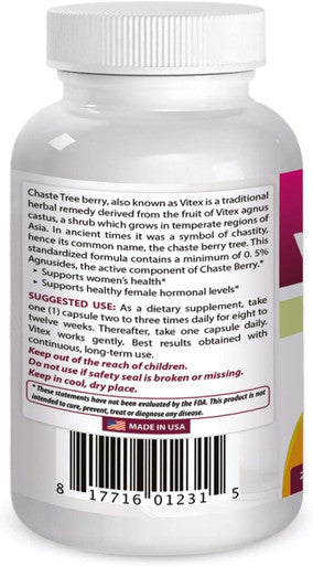 Best Naturals Vitex Chasteberry 400 mg 250 Capsules