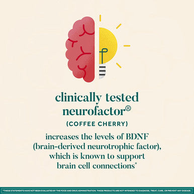 NEURIVA Brain Energy Supplement with Clinically Tested Neurofactor For Focus Concentration Vitamin B12 150mg of Caffeine For An Immediate Energy Boost 30ct Cherry Limeade Effervescent Tablets