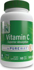 Health Thru Nutrition PureWayC Vitamin C Vegecaps 500mg Pack of 60