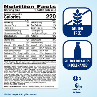 Ensure Original Milk Chocolate Nutrition Shake With Fiber | Meal Replacement Shake | 24 Pack