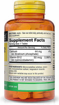 Mason Natural Vitamin B12 50 Mcg With Calcium - Healthy Conversion Of Food Into Energy, Supports Nerve Function And Health, 100 Tablets