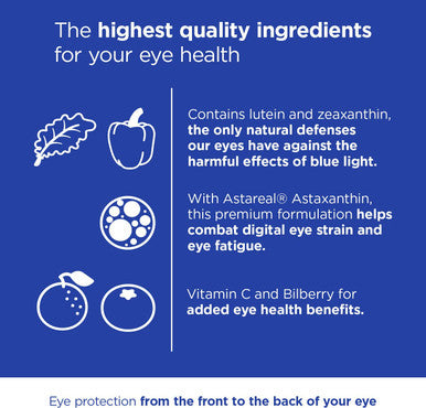 Viteyes Blue Light Defender Supplement Capsules Dietary Safeguard from Harmful Blue Light 90 Capsules