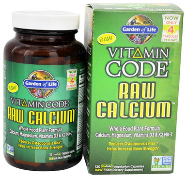 Garden of Life Vitamin Code Raw Calcium 120 Vegetarian Capsules