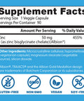 Doctor'S Best High Absorption Zinc Bisglycinate 50Mg High Potency Supporting Enhancing Immune System Antioxidant Vc, 90 Count