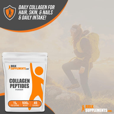 Bulksupplements.Com Collagen Peptides Powder - Bovine Collagen Powder, Collagen Supplement, Powdered Collagen - Beef Collagen Powder, 11G Of Hydrolyzed Collagen Per Serving, 500G (1.1 Lbs)