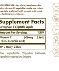 Solgar Vitamin C 500 Mg 100 Vegetable Capsules - Antioxidant & Immune Support - Overall Health - Supports Healthy Skin & Joints - Non Gmo Vegan Gluten Free Kosher - 100 Servings