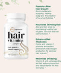 Micro Ingredients Hair Growth Vitamins Complex 120 Capsules | 14-in-1 Formula with 5000mcg Biotin Collagen Keratin Vitamin C Saw Palmetto & More | Vitaminas Para El Cabello | Promotes Natural Growth & Thickness