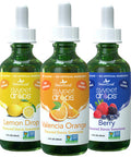 Sweetleaf Sweet Drops Stevia Liquid Sweetener Variety 3-Pack Lemon Drop Valencia Orange and Berry 2 Oz Ea