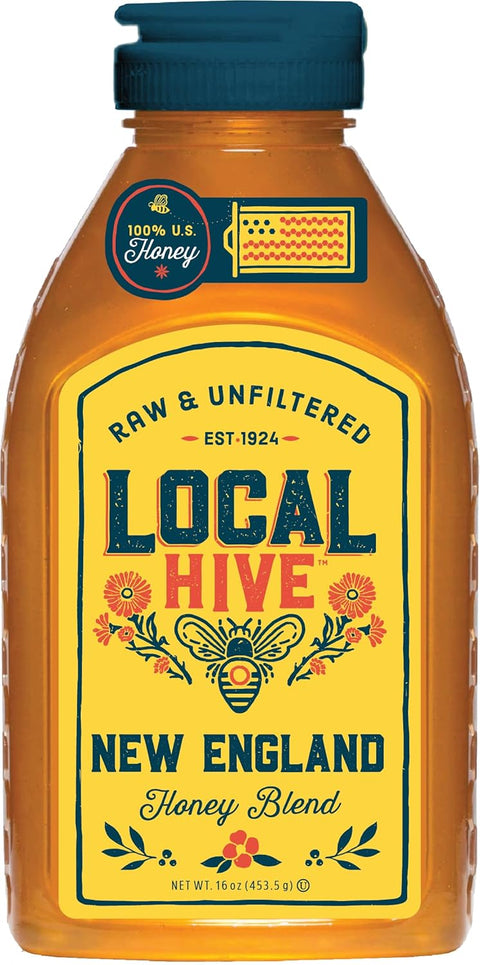Local Hive Clover Raw & Unfiltered ÃƒÂ¢Ã¢â€šÂ¬Ã¢â‚¬Å“ 16 oz | 100% Pure U.S. Honey | Natural Sweetener Sourced from American Bees & Beekeepers | Premium Clover Flavor | Ideal for Tea, Baking & Cooking