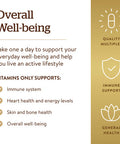 Solgar Vitamins Only 90 Vegetable Capsules - Multivitamin - Vitamin A B1 B2 C D & E - Overall Well-Being - Immune Support - Gluten Free Dairy Free Kosher - 90 Servings