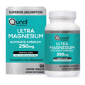 Qunol Magnesium Glycinate Complex Gentle on Stomach 250mg One Pill Dose Superior-Absorption Magnesium Nerve Bone and Muscle Health Supplement 90 Count