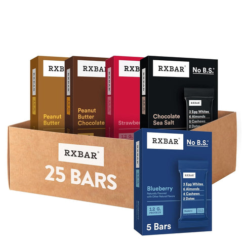 RXBAR Protein Bars, Protein Snack, Snack Bars, Blueberry, 18.3oz Box (10 Count)