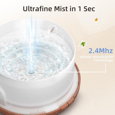 Asakuki Essential Oil Diffuser 500Ml, Diffusers For Home With Remote Control, 5 In 1 Ultrasonic Aromatherapy Diffuser With Auto Shut Off, 4 Timing Set, 7 Led Lights For Home Office Sleep