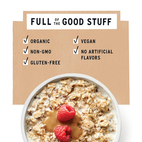 Purely Elizabeth Superfood Oatmeal, Original, Vegan Friendly, USDA Certified Organic, Gluten Free & Non-GMO, 10 Ounce (Pack of 6)